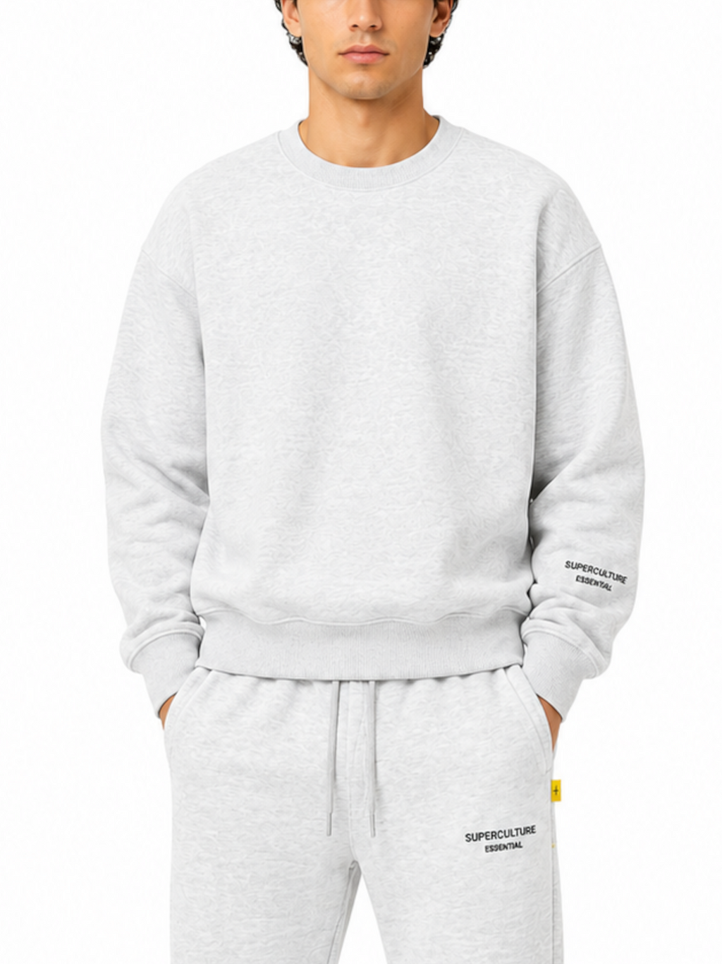 Felpa Superculture Grigio Over girocollo BLAKE GRIGIO SUPERCULTURE 