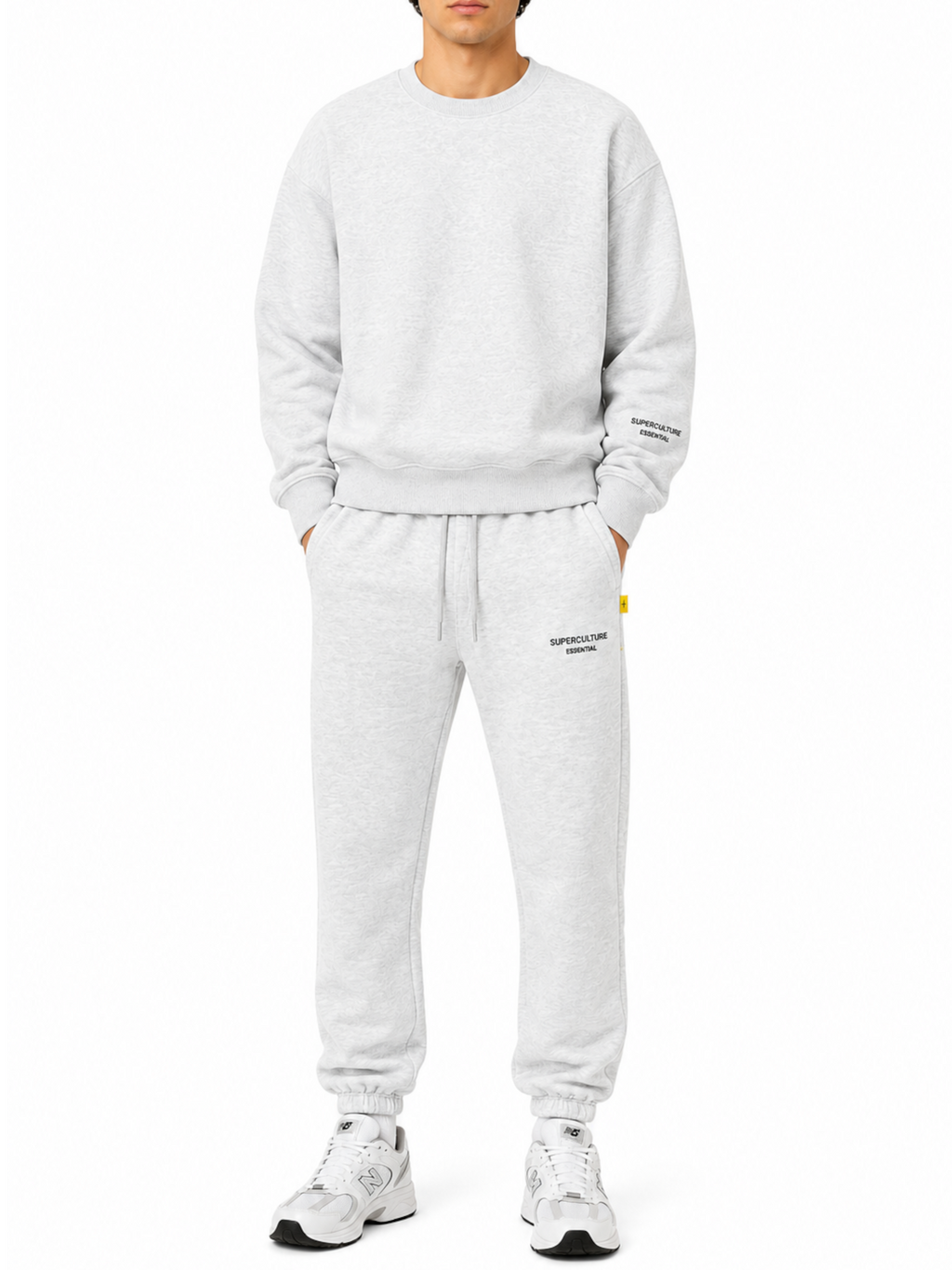 Felpa Superculture Grigio Over girocollo BLAKE GRIGIO SUPERCULTURE 