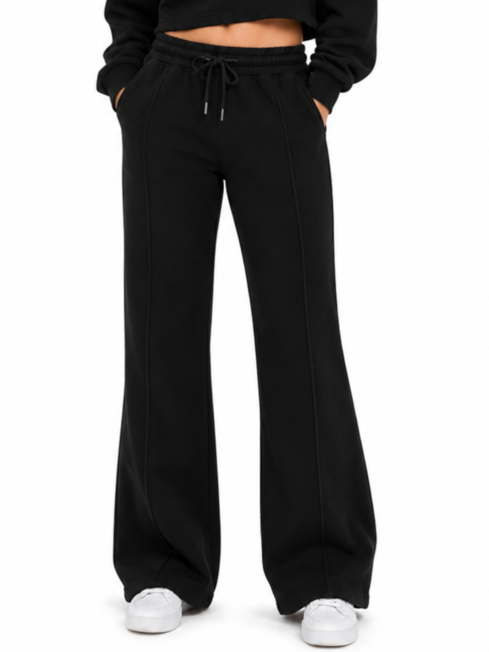 Pantalone Superculture Nero in felpa over DEMI NERO SUPERCULTURE 