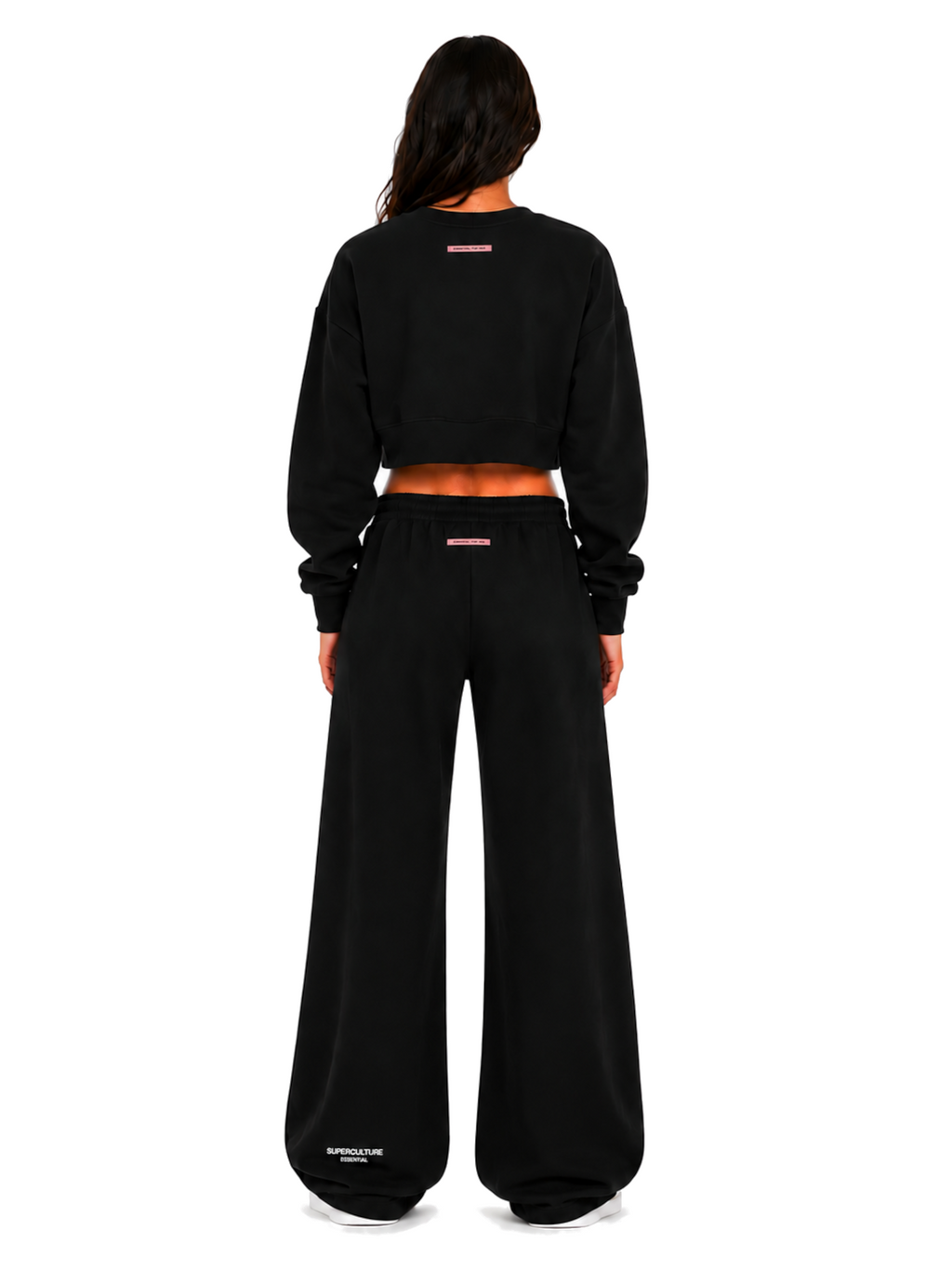 Pantalone Superculture Nero in felpa over DEMI NERO SUPERCULTURE 