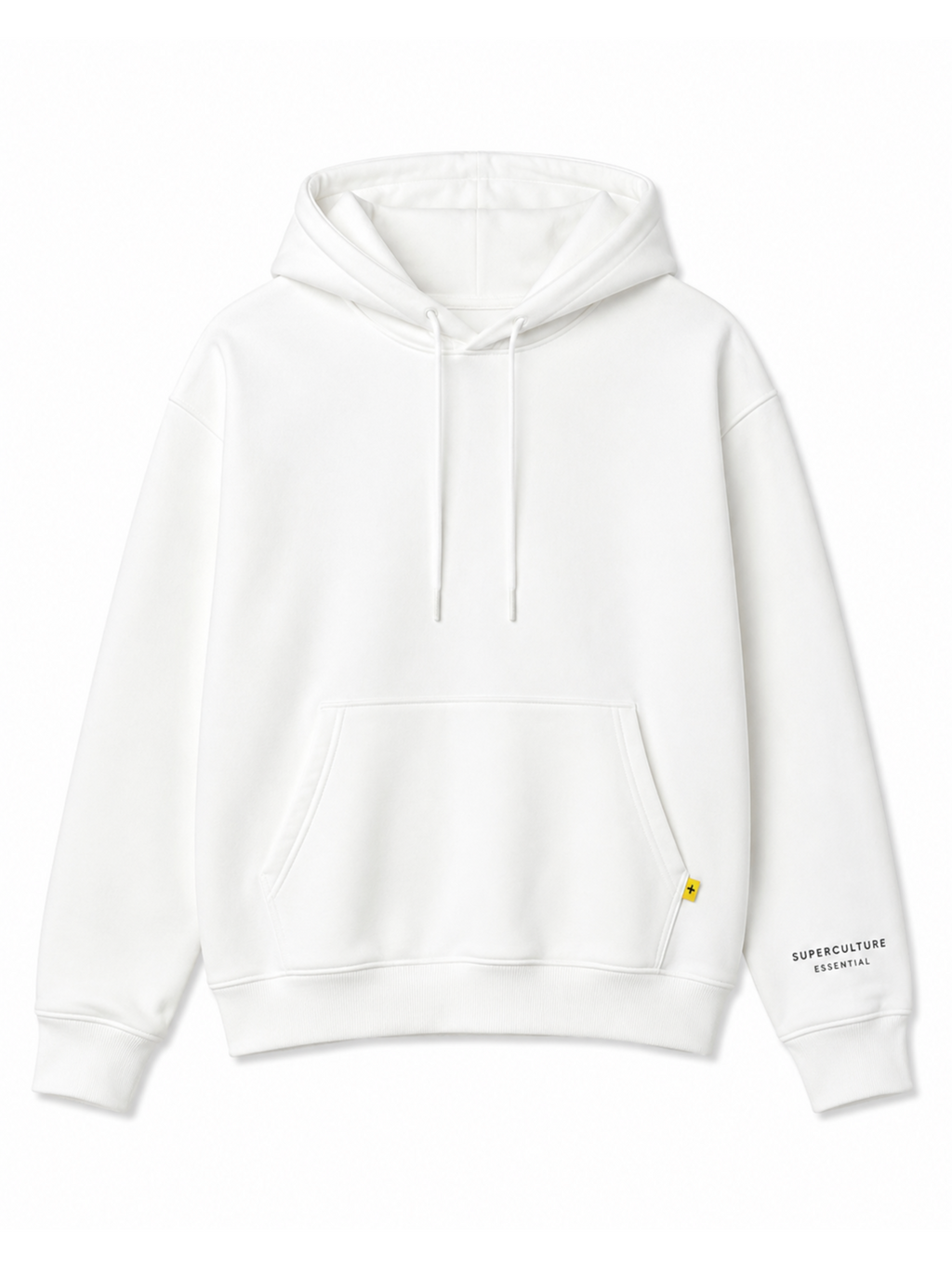 Felpa Superculture Bianco Boxy fit con cappuccio DENNIS BIANCO SUPERCULTURE 