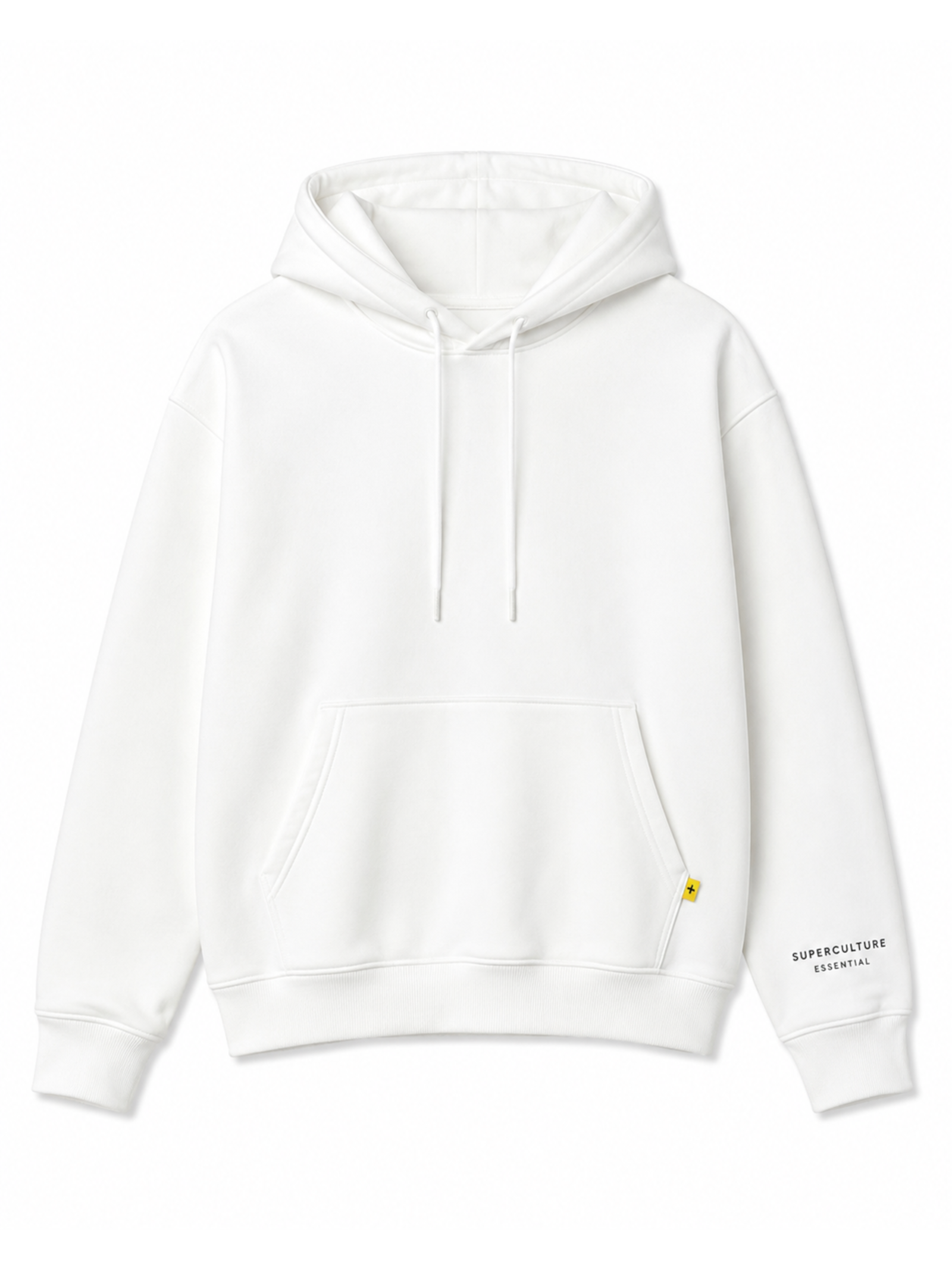 Felpa Superculture Bianco Boxy fit con cappuccio DENNIS BIANCO SUPERCULTURE 