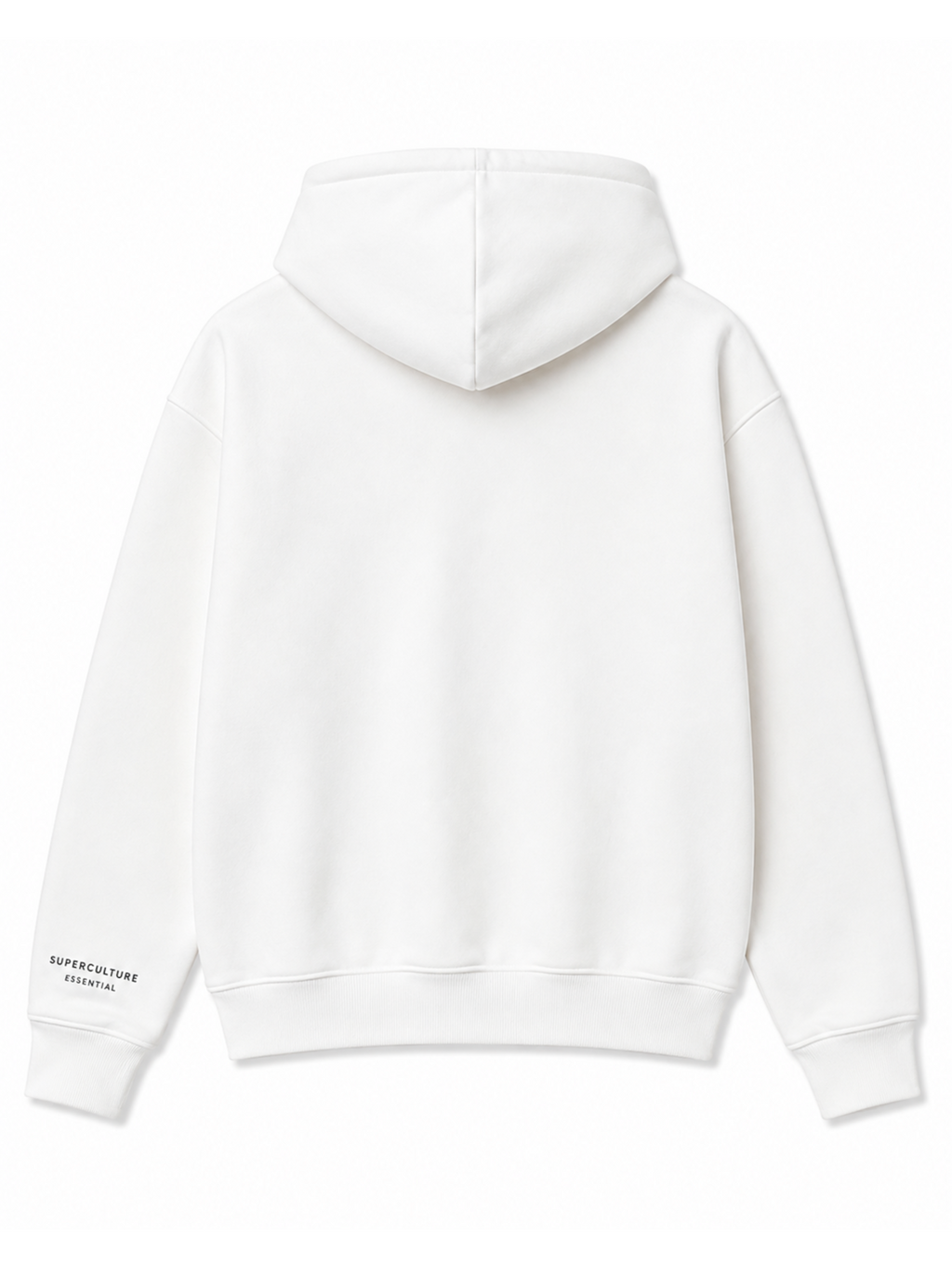 Felpa Superculture Bianco Boxy fit con cappuccio DENNIS BIANCO SUPERCULTURE 
