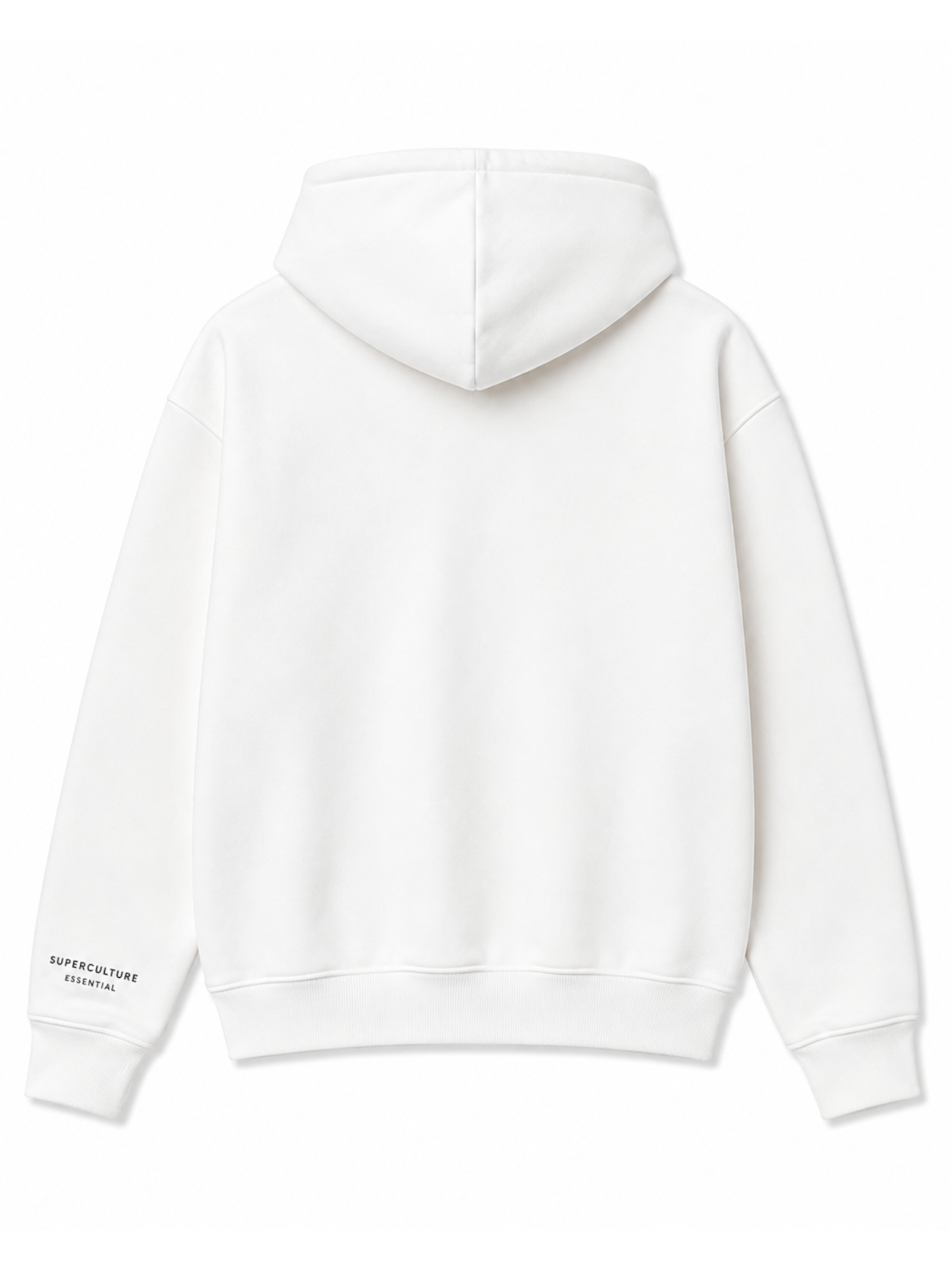 Felpa Superculture Bianco Boxy fit con cappuccio DENNIS BIANCO SUPERCULTURE 
