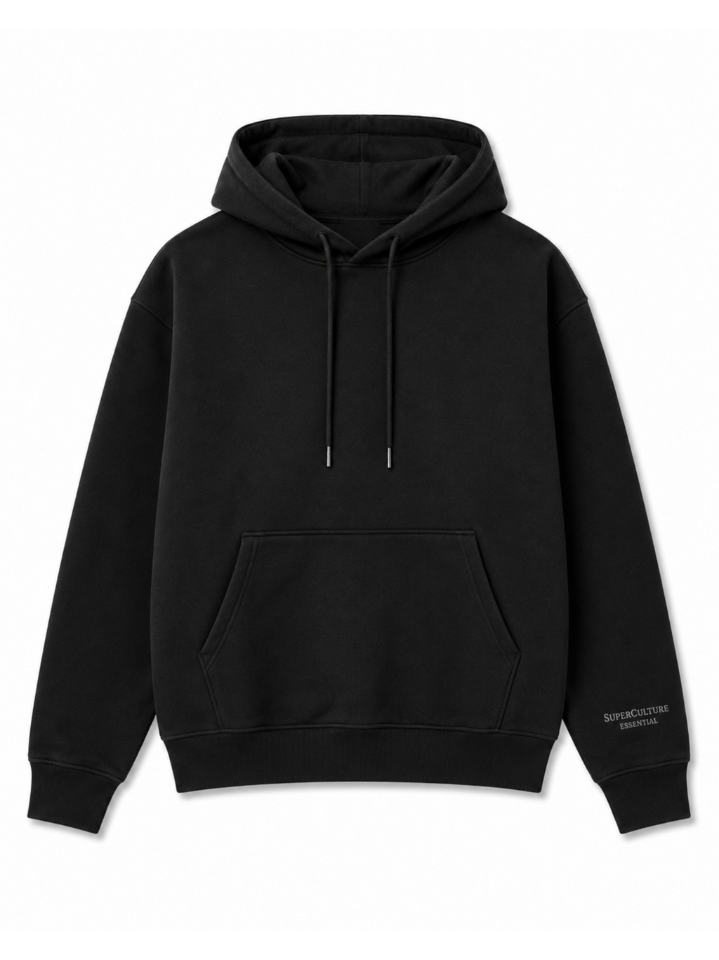 Felpa Superculture Nero Boxy fit con cappuccio DENNIS NERO SUPERCULTURE 