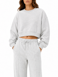 Felpa Superculture Grigia cropped LINSEY GRIGIO SUPERCULTURE 