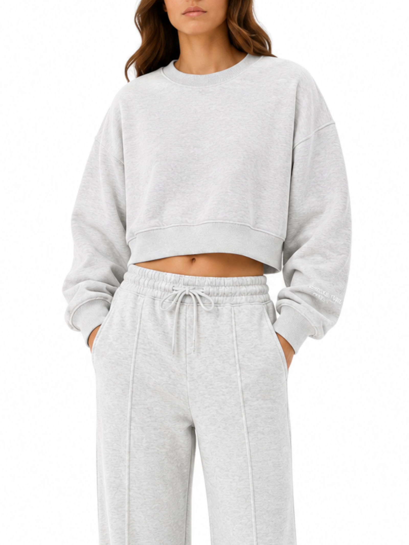 Felpa Superculture Grigia cropped LINSEY GRIGIO SUPERCULTURE 