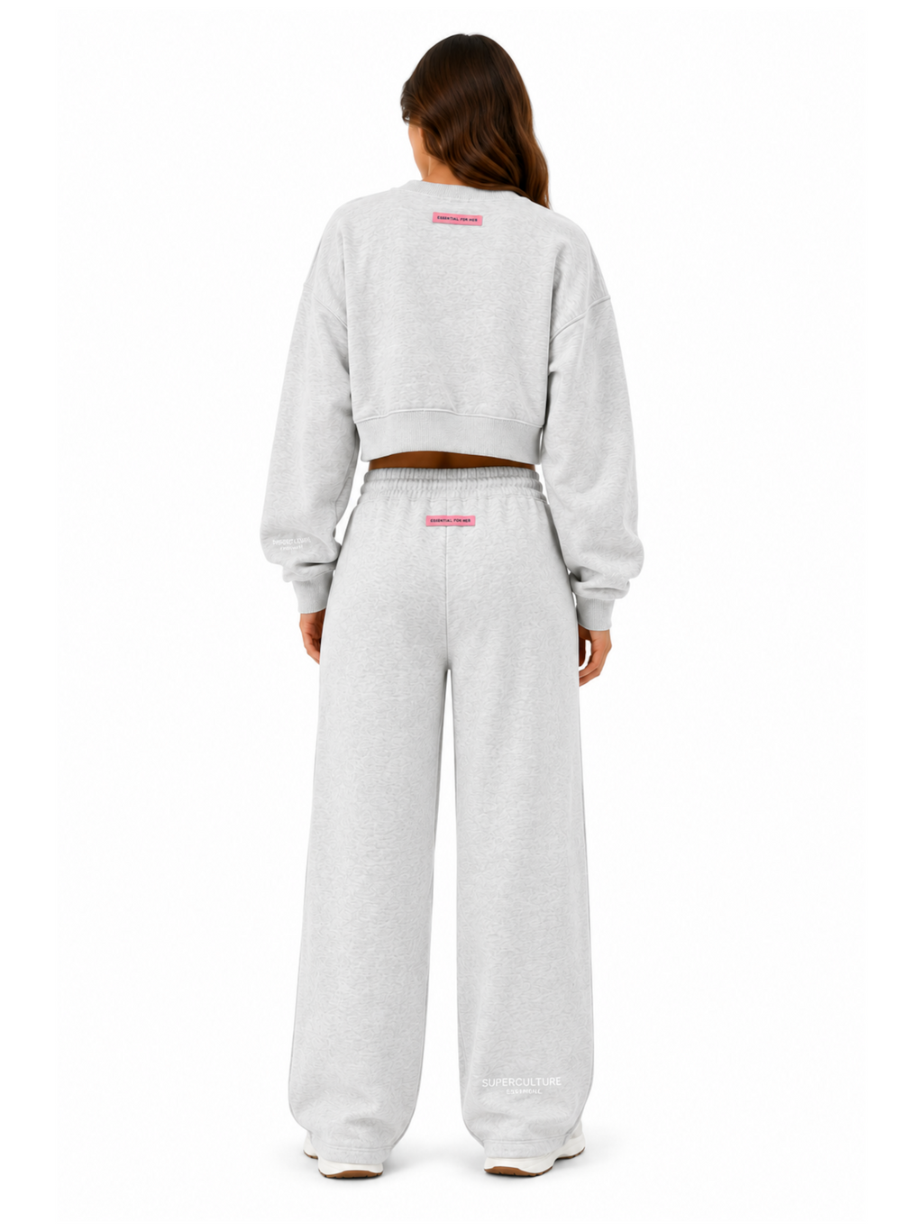 Felpa Superculture Grigia cropped LINSEY GRIGIO SUPERCULTURE 
