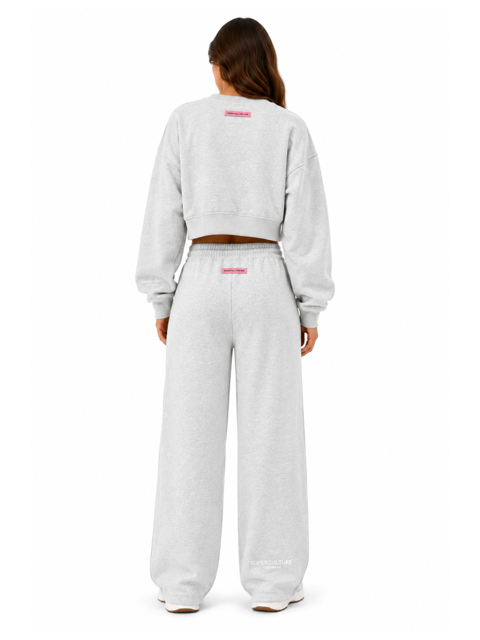 Felpa Superculture Grigia cropped LINSEY GRIGIO SUPERCULTURE 