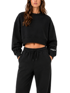 Felpa Superculture Nera cropped LINSEY NERO SUPERCULTURE 