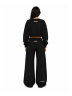Felpa Superculture Nera cropped LINSEY NERO SUPERCULTURE 