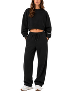 Felpa Superculture Nera cropped LINSEY NERO SUPERCULTURE 