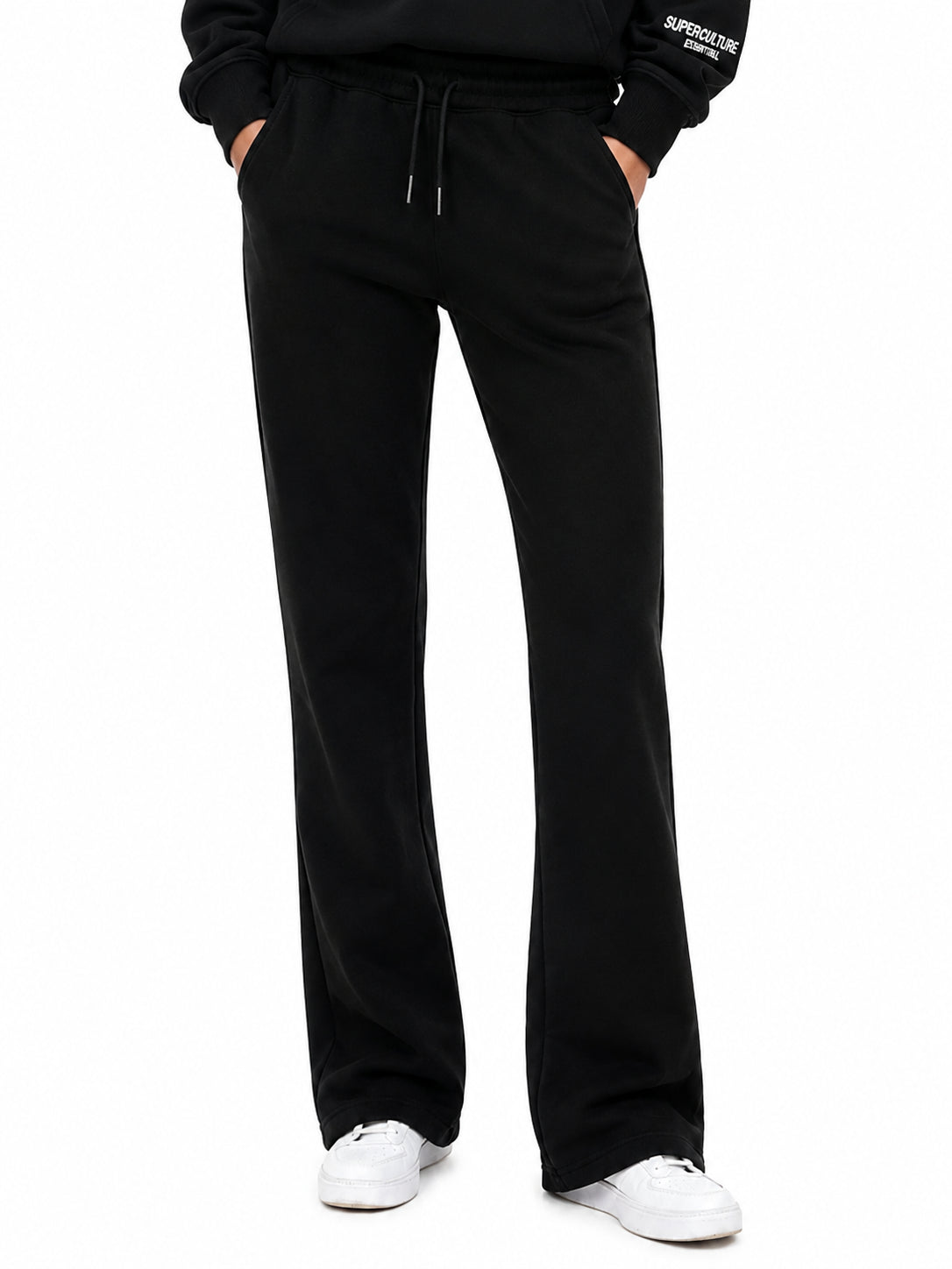Pantalone Superculture Nero in felpa flared ROX NERO SUPERCULTURE 
