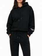 Felpa Superculture Nera con cappuccio cropped SALLY NERO SUPERCULTURE 