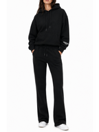 Felpa Superculture Nera con cappuccio cropped SALLY NERO SUPERCULTURE 