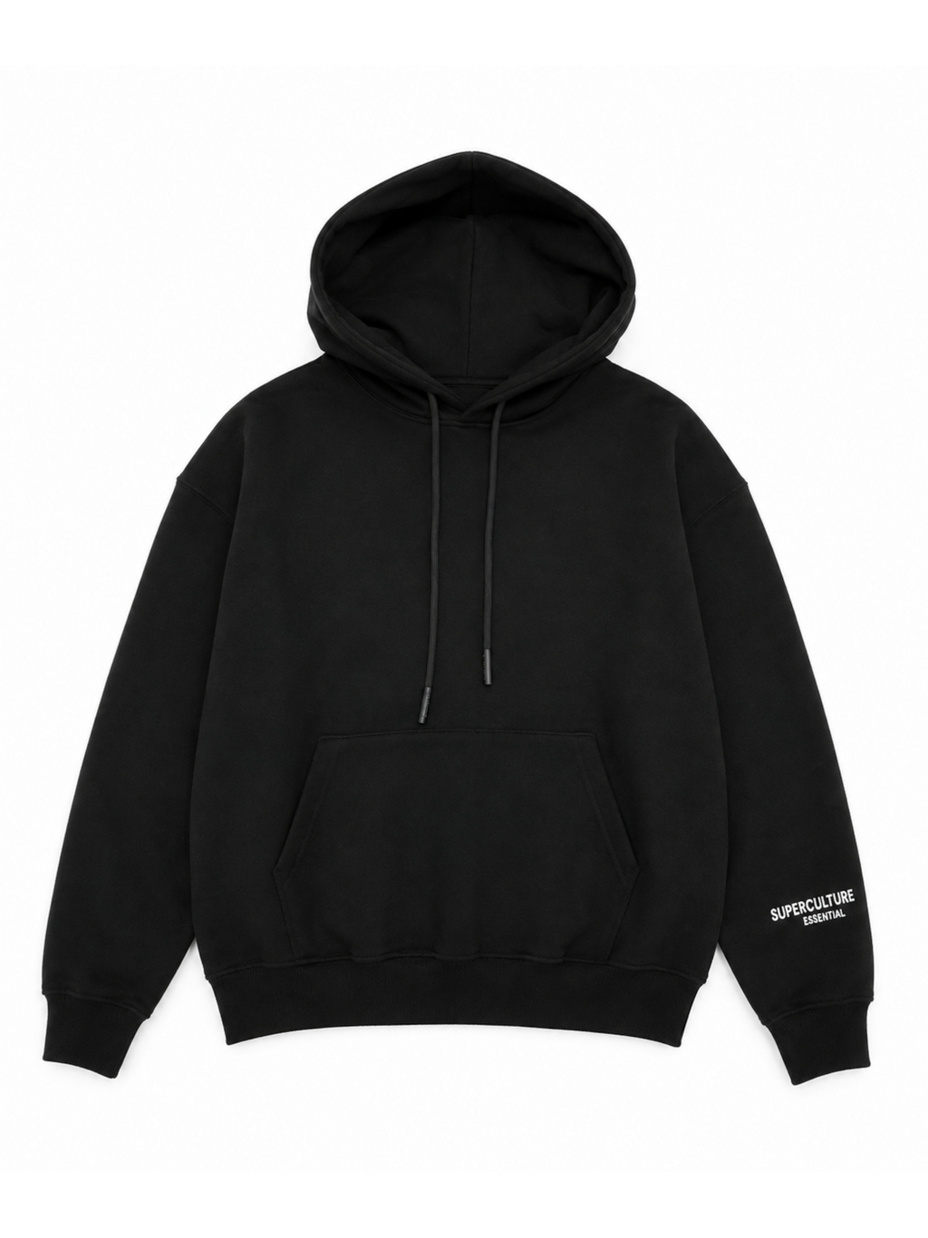 Felpa Superculture Nera con cappuccio cropped SALLY NERO SUPERCULTURE 