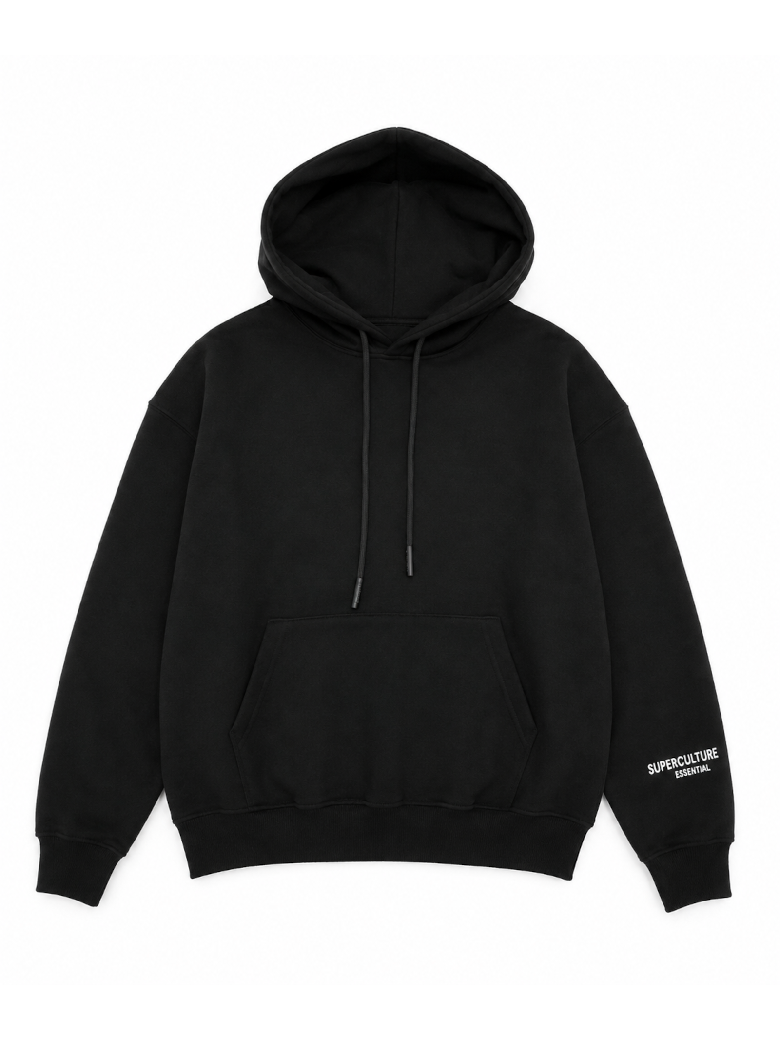 Felpa Superculture Nera con cappuccio cropped SALLY NERO SUPERCULTURE 
