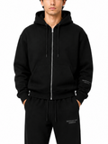 Felpa Superculture Nero zip cappuccio Boxy fit TRAVIS NERO SUPERCULTURE 