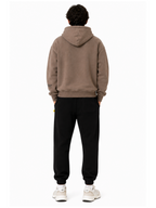 Felpa Superculture Tortora zip cappuccio Boxy fit TRAVIS TORTORA SUPERCULTURE 