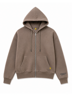 Felpa Superculture Tortora zip cappuccio Boxy fit TRAVIS TORTORA SUPERCULTURE 