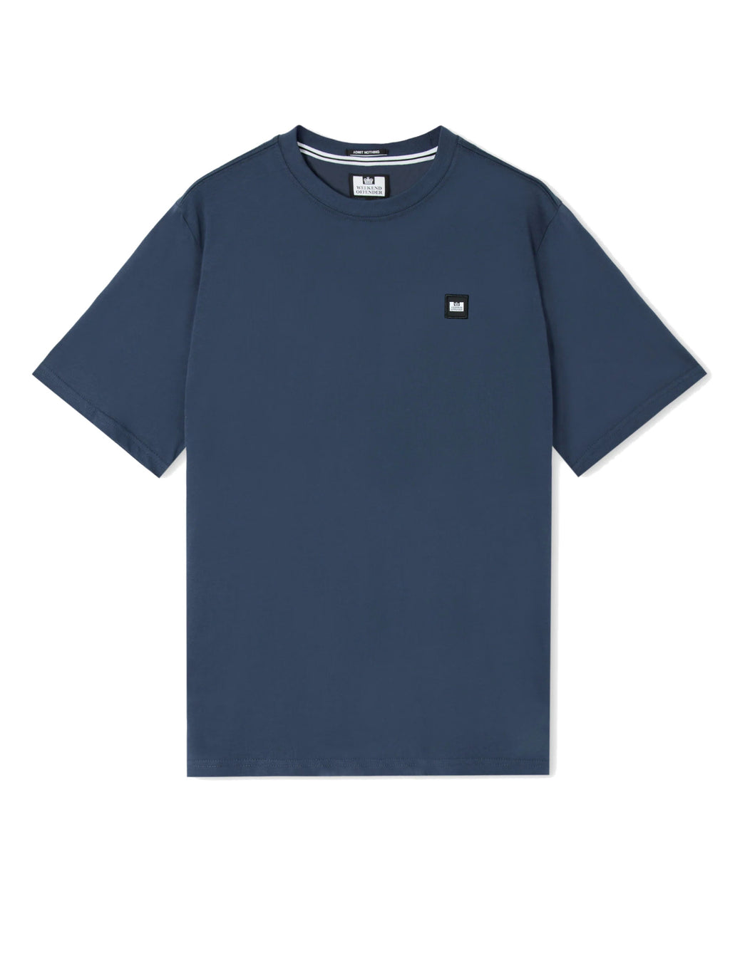 T-shirt Weekend Offender Blu con patch BROOKLANDS LAGOON WEEKEND OFFENDER 