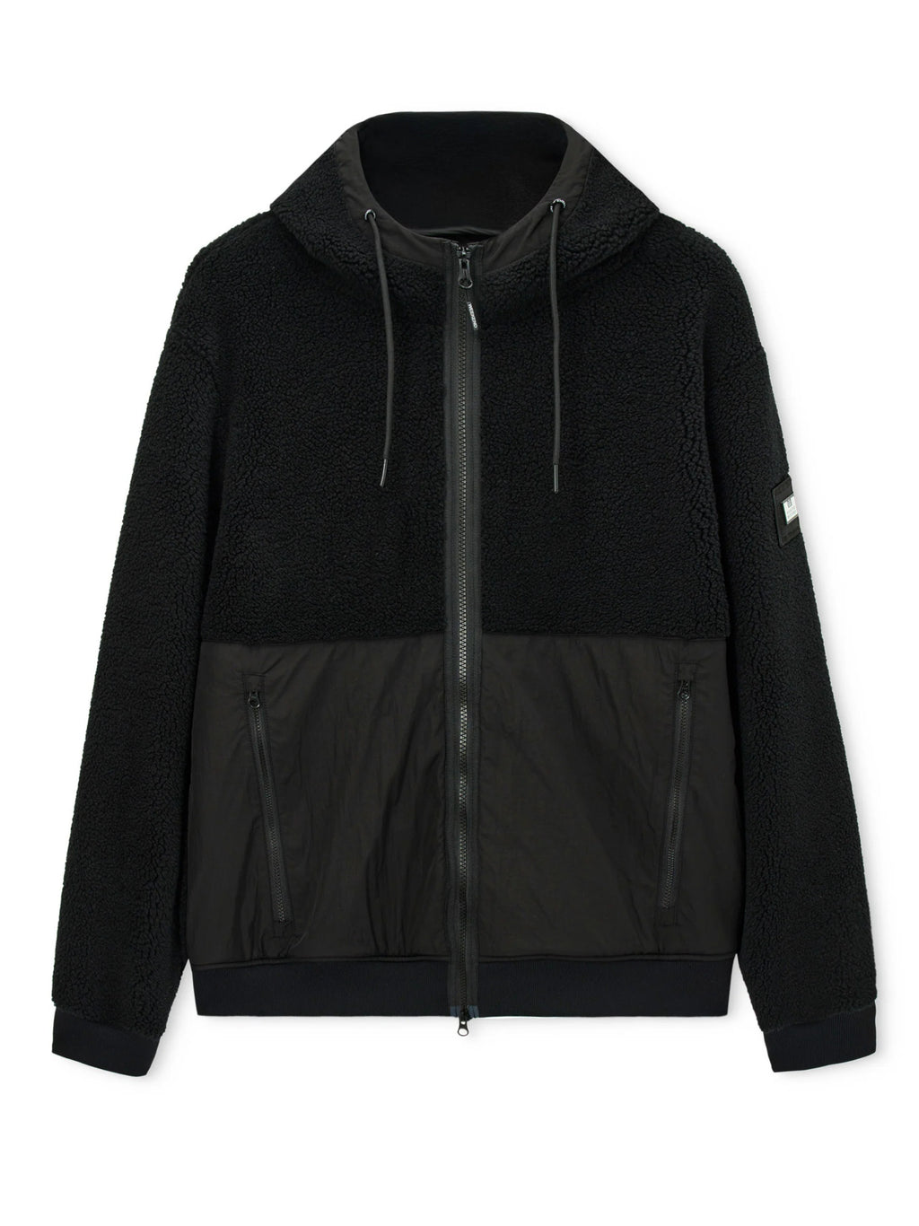 Giubbotto Weekend Offender Nero teddy con cappuccio DEBDEN BLACK WEEKEND OFFENDER 