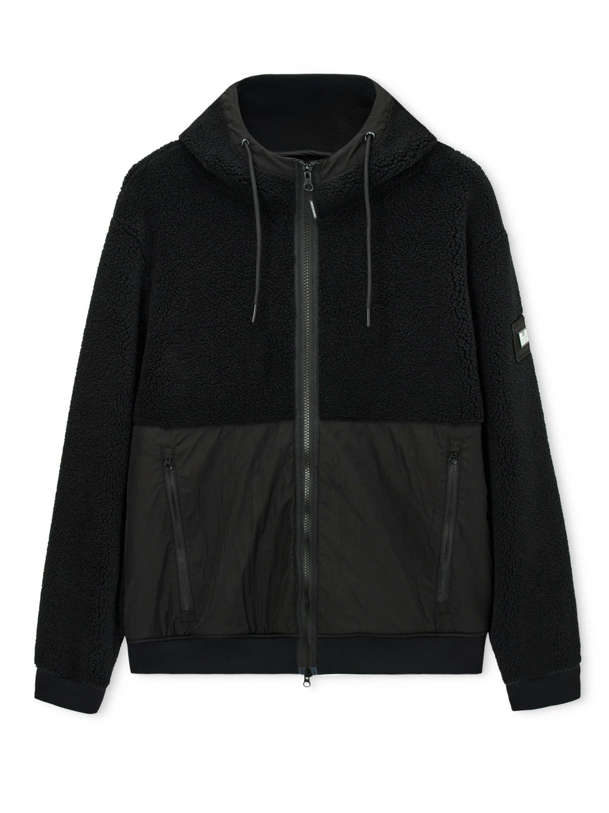 Giubbotto Weekend Offender Nero teddy con cappuccio DEBDEN BLACK WEEKEND OFFENDER 
