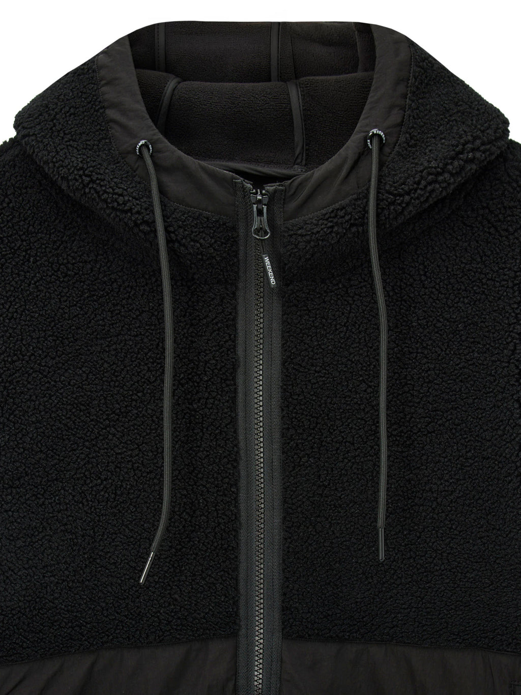 Giubbotto Weekend Offender Nero teddy con cappuccio DEBDEN BLACK WEEKEND OFFENDER 