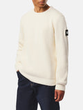 Maglia Weekend Offender Panna girocollo a coste MORELLO IVORY WEEKEND OFFENDER 