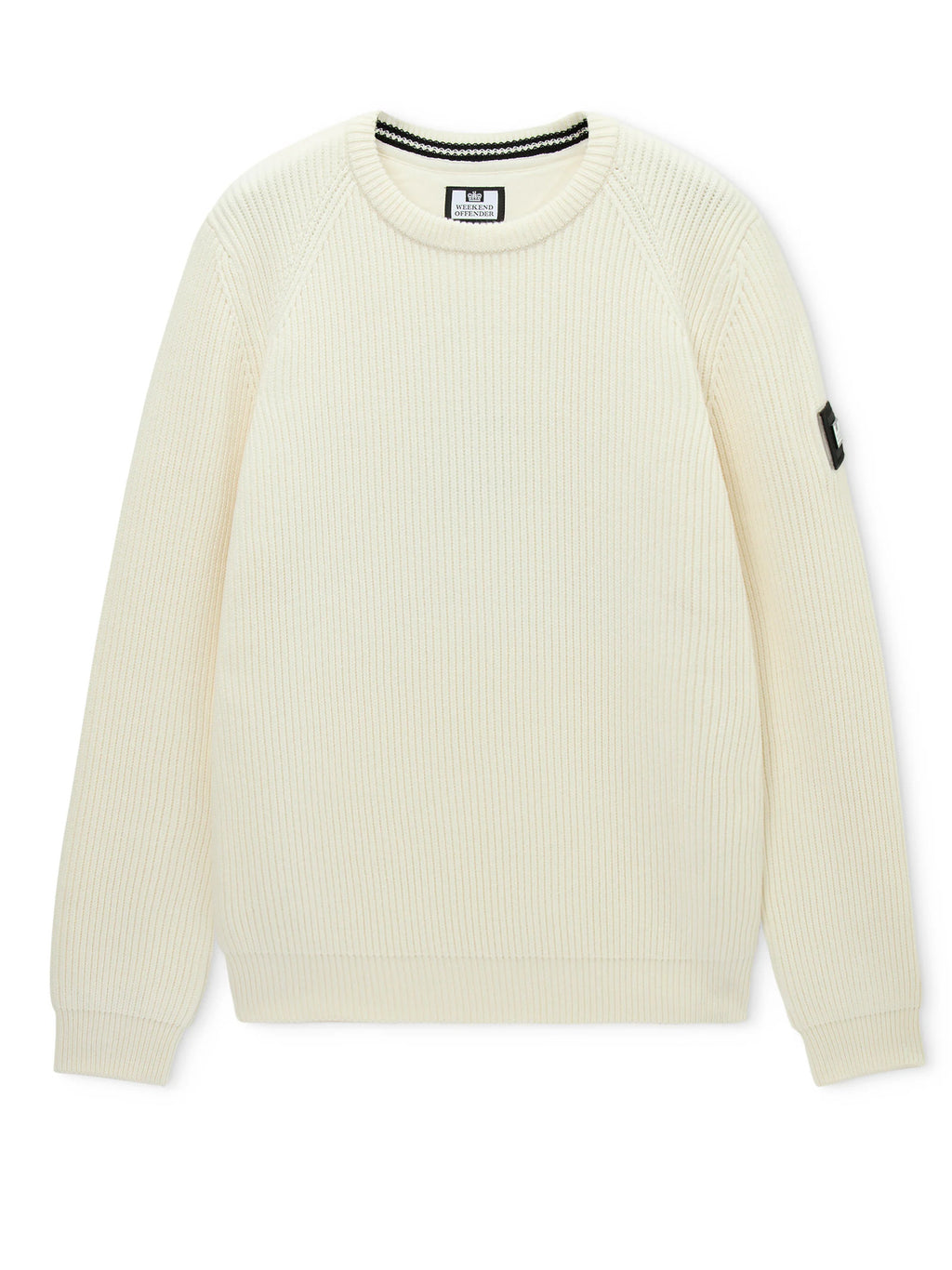 Maglia Weekend Offender Panna girocollo a coste MORELLO IVORY WEEKEND OFFENDER 