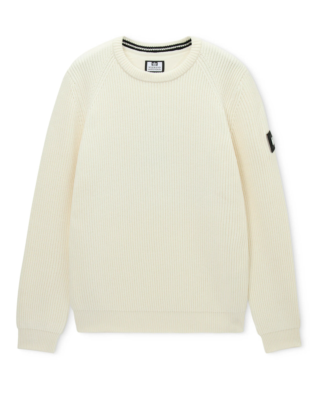 Maglia Weekend Offender Panna girocollo a coste MORELLO IVORY WEEKEND OFFENDER 
