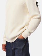 Maglia Weekend Offender Panna girocollo a coste MORELLO IVORY WEEKEND OFFENDER 