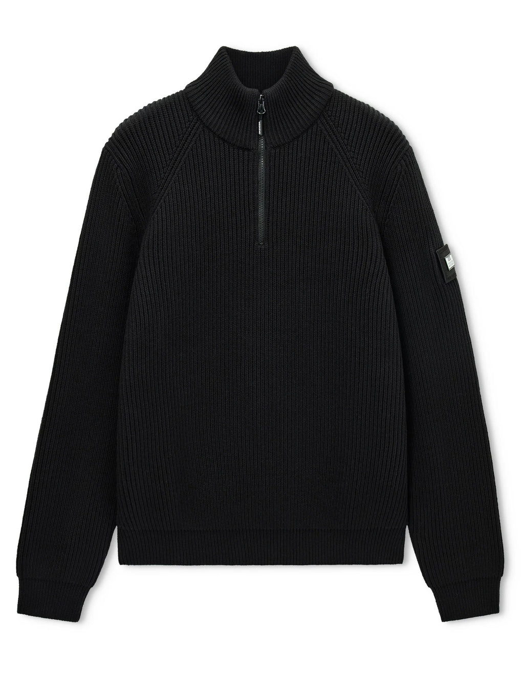 Maglia Weekend Offender Nero 1/4 zip a coste SNETTERTON BLACK WEEKEND OFFENDER 