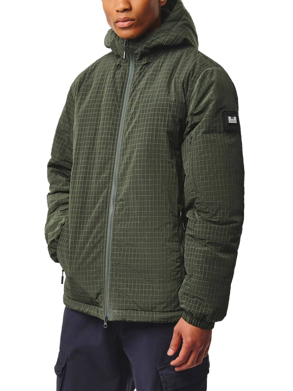 Giubbotto Weekend Offender Verde con cappuccio ripstop VETTEL THERMO BLACK WEEKEND OFFENDER 
