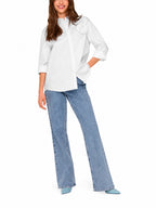 Camicia Only Mille Bianca con fiore in tessuto 15319038 /Cloud Dancer ONLY 