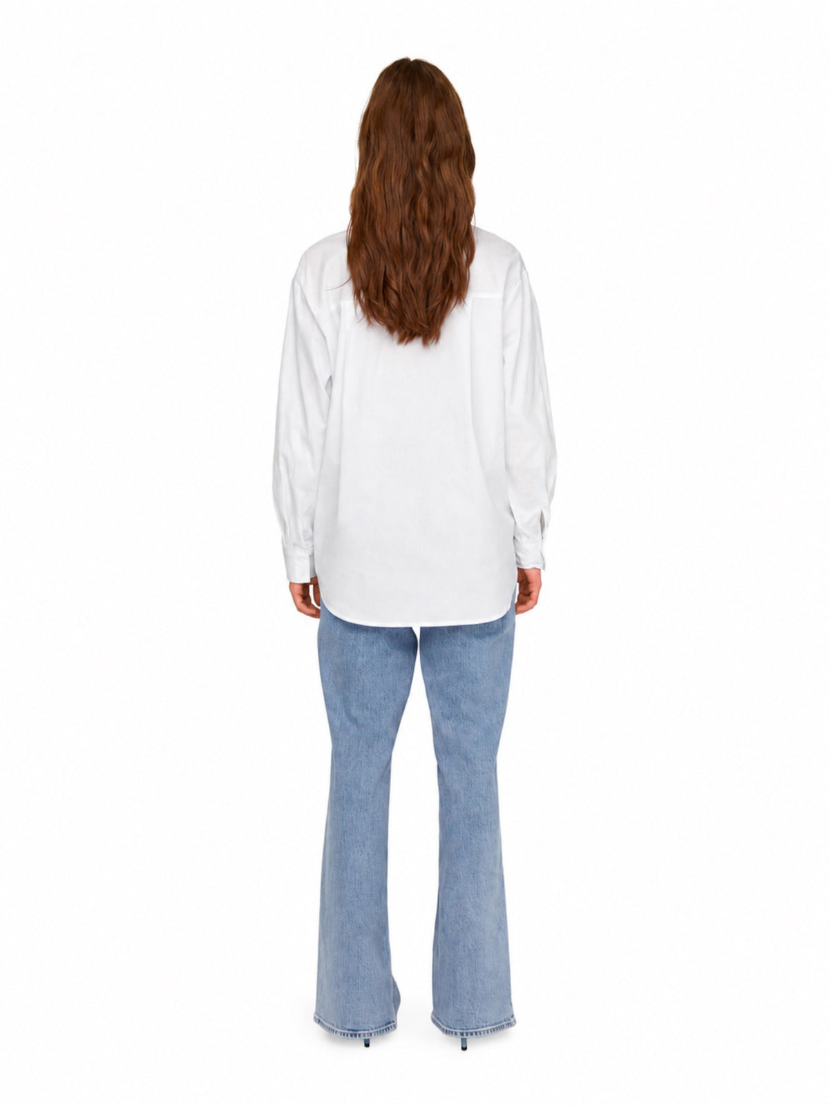 Camicia Only Mille Bianca con fiore in tessuto 15319038 /Cloud Dancer ONLY 