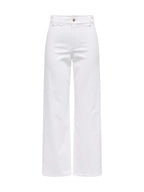 Pantalone Jacqueline De Yong Bianco Iris a zampa 15341269 /White JDY 