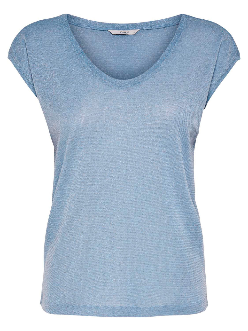 T-Shirt Only Celeste Silver in lurex 15136069 /Halogen Blue ONLY 