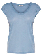 T-Shirt Only Celeste Silver in lurex 15136069 /Halogen Blue ONLY 