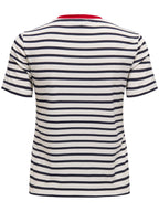 T-shirt Only Bianco Ciliegia Eart a righe 15318959 /Cherry Cloud Dancer ONLY 