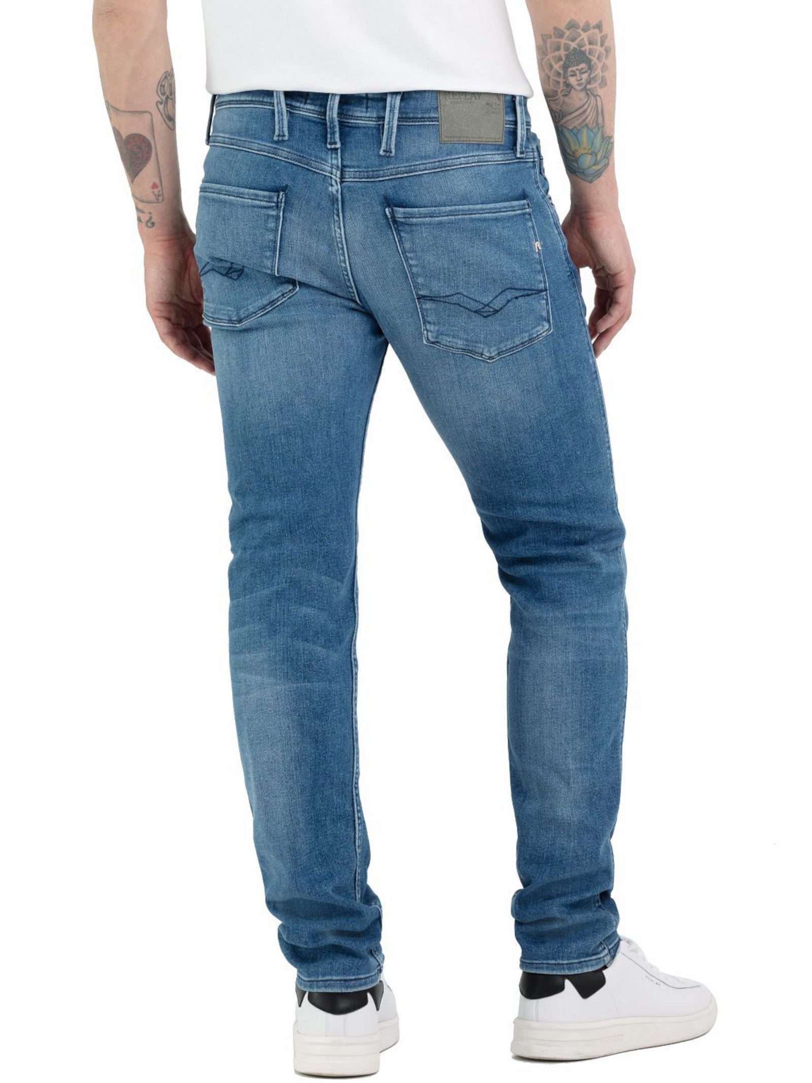 Jeans Replay Anbass Medium Blue Denim M914 261C39009 REPLAY 