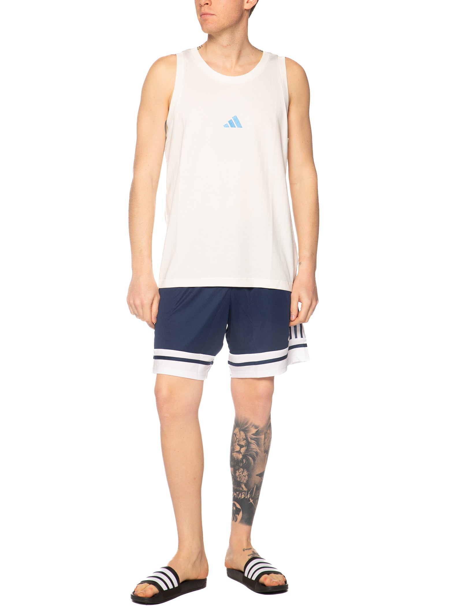 Canotta Adidas Bianco logo piccolo KC0938 BIANCO ADIDAS 