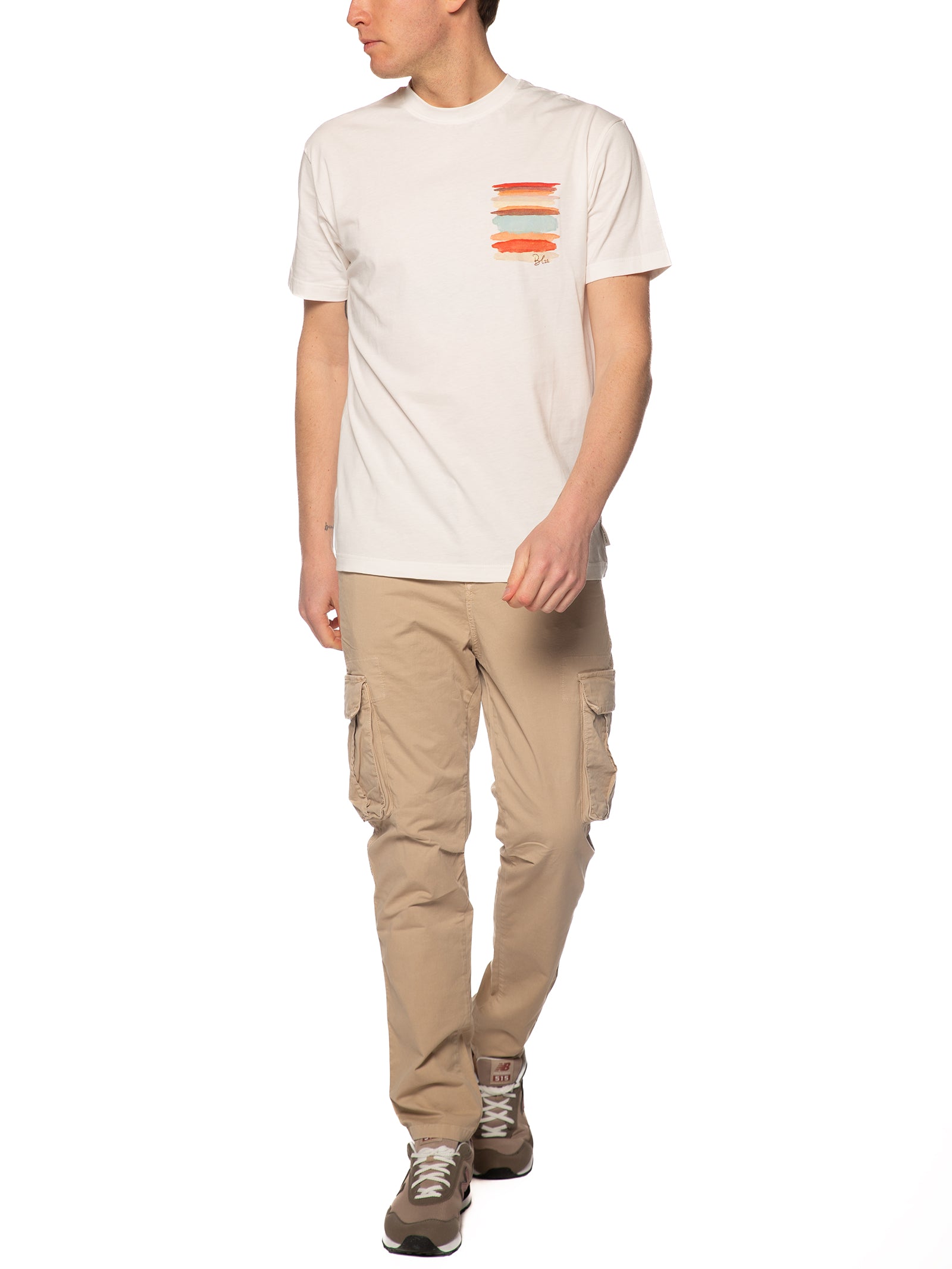 T-shirt Block Eleven Latte stampa vespa 15VESPA OFF WHITE BLOCK ELEVEN 