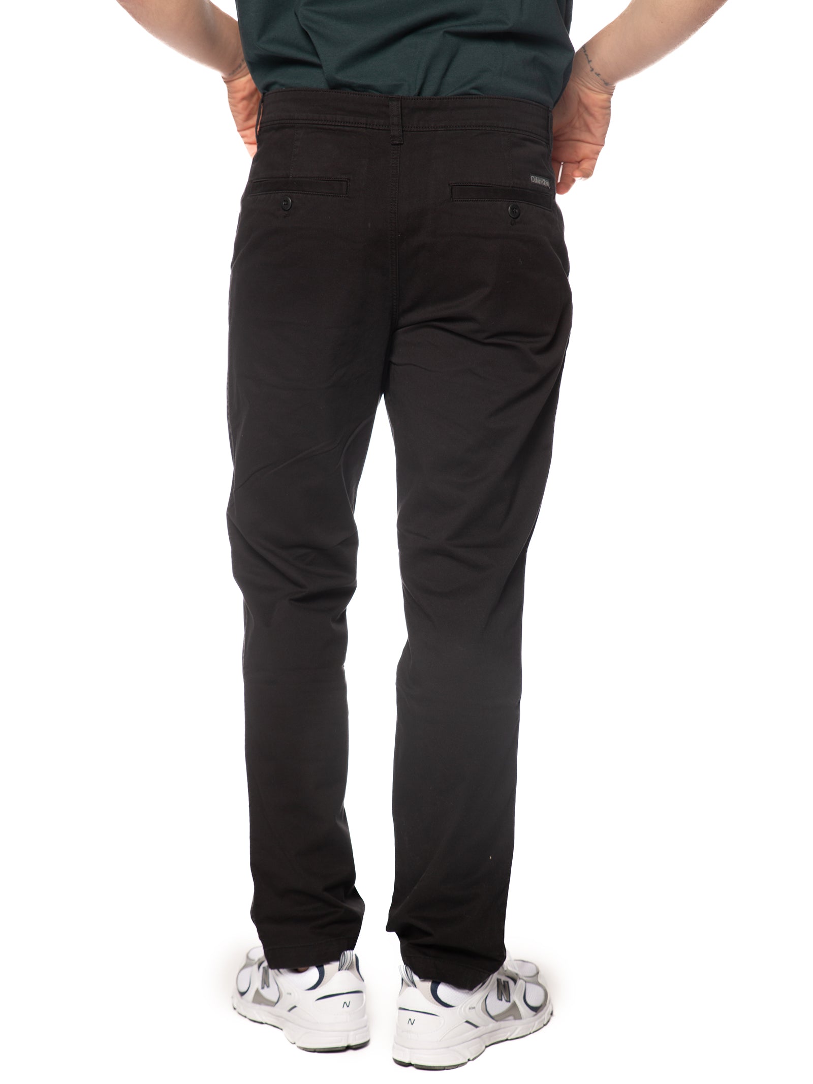 Chino Calvin Klein Nero slim LV040EM628 UB1 CALVIN KLEIN 