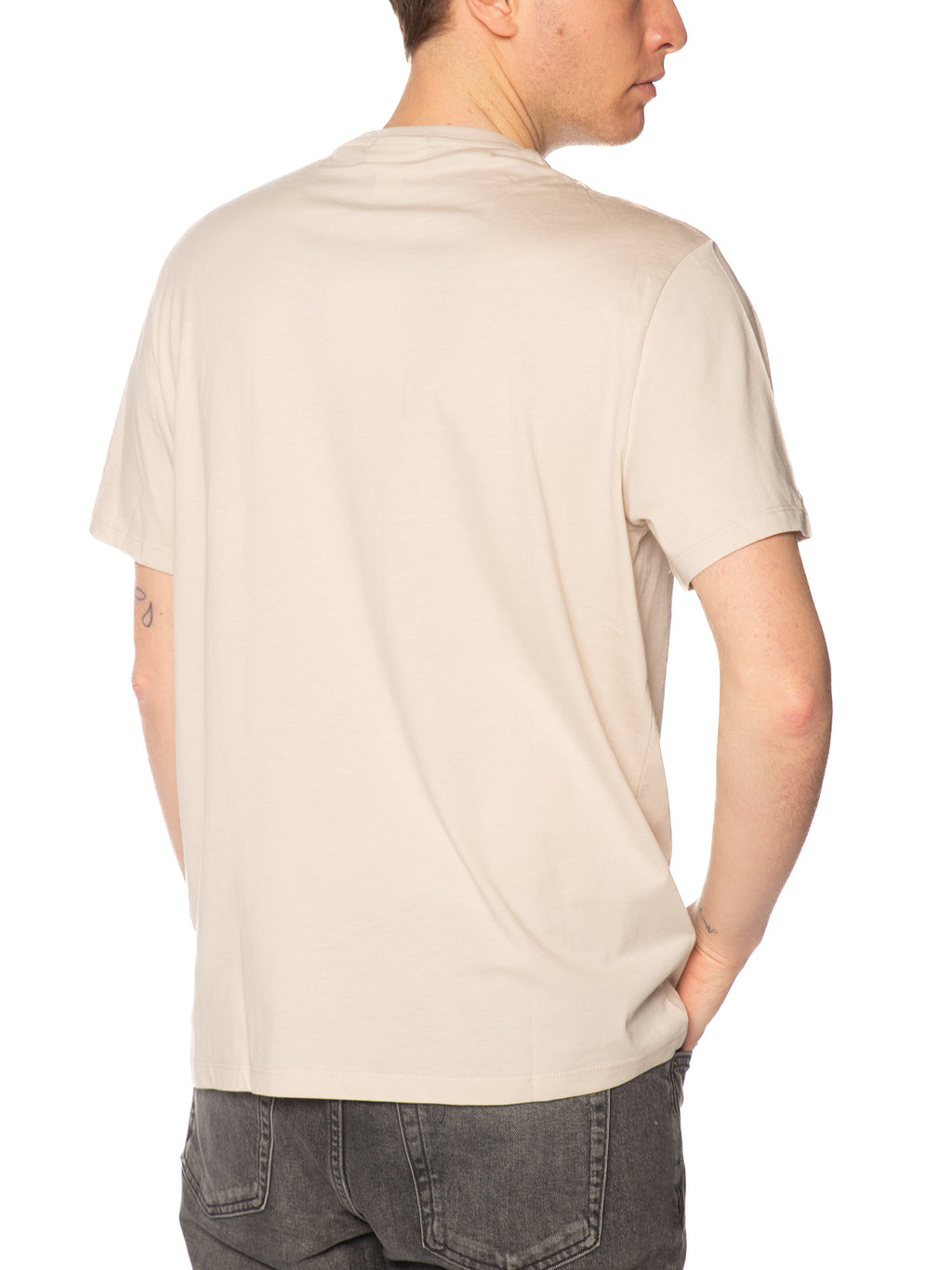 T-shirt Calvin Klein Beige Badge LV04RC272G 2JX CALVIN KLEIN 