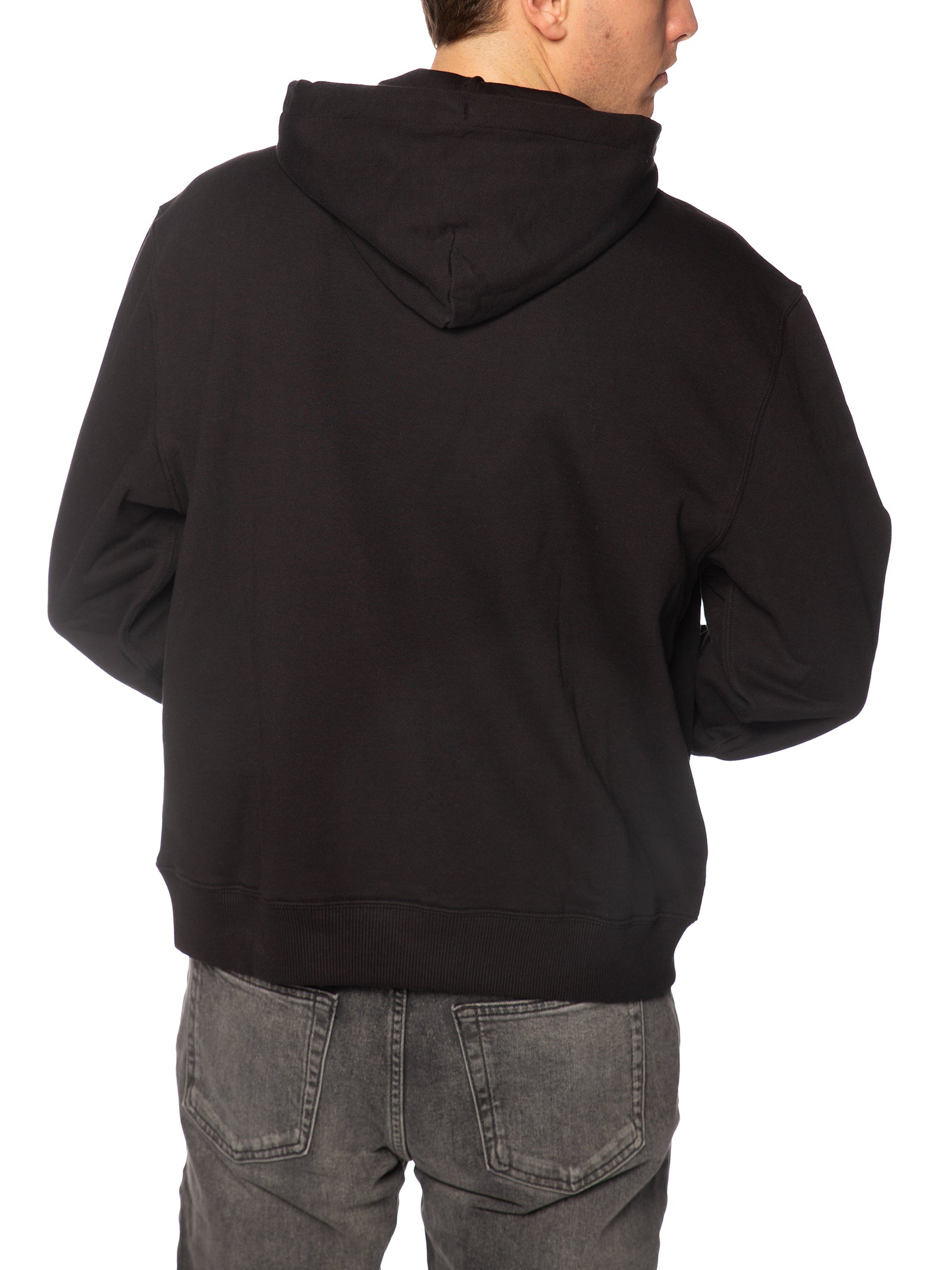 Felpa Calvin Klein Nero Terry cappuccio LV04RC274G UB1 CALVIN KLEIN 