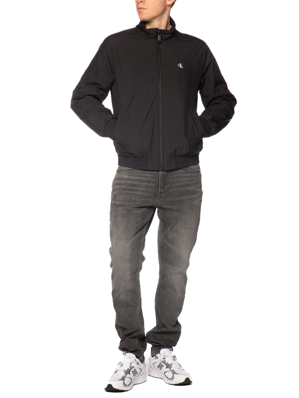 Giubbotto Calvin Klein Nero ripstop LV04RE515G UB1 CALVIN KLEIN 
