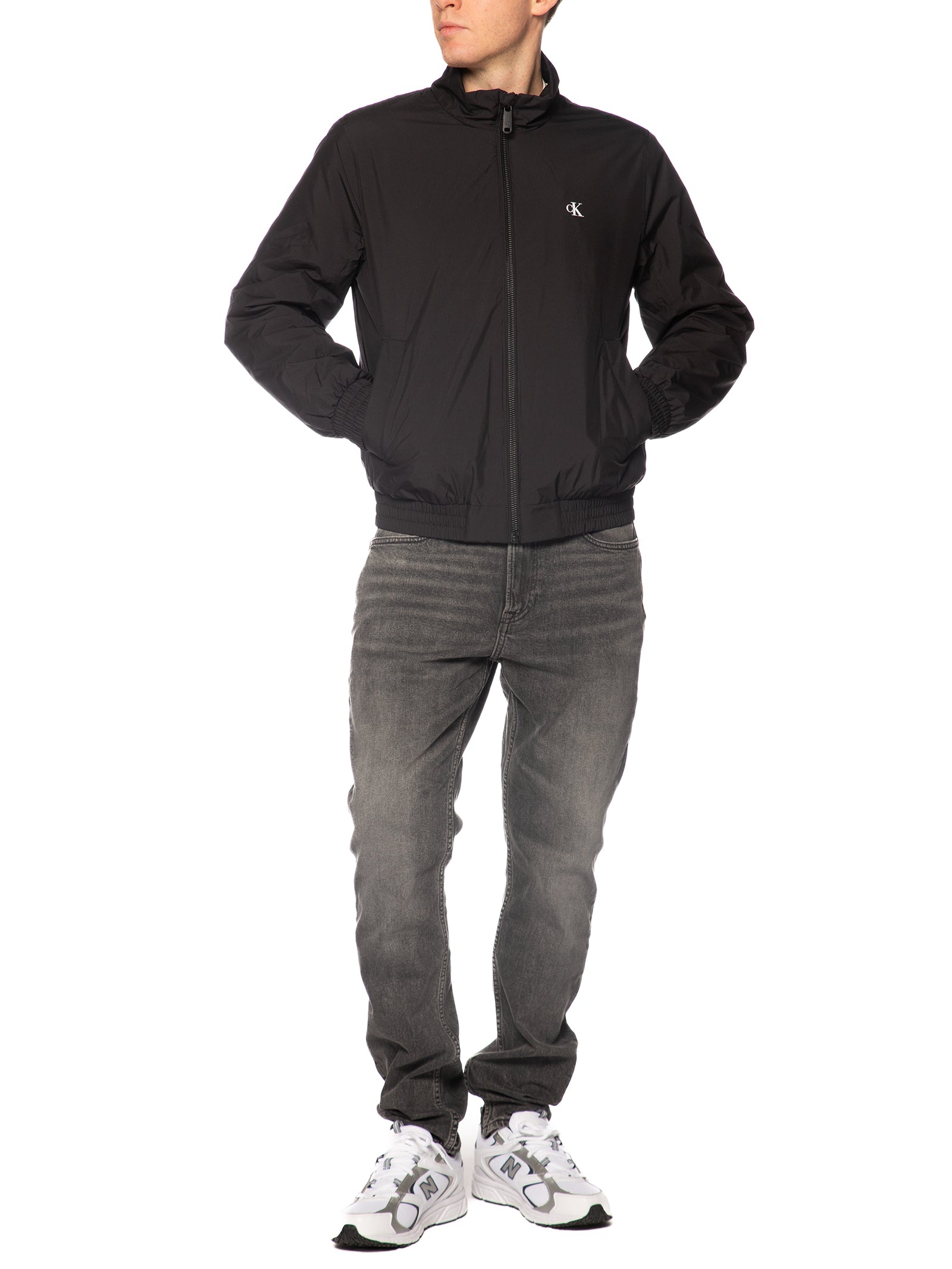 Giubbotto Calvin Klein Nero ripstop LV04RE515G UB1 CALVIN KLEIN 