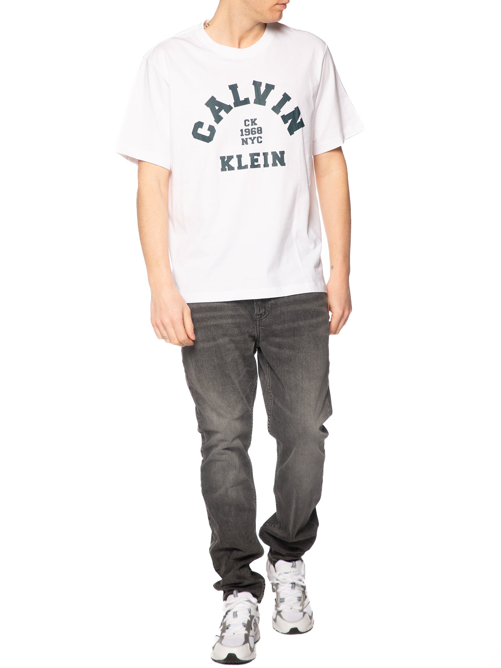 T-shirt Calvin Klein Jeans Bianco Graphic LV04RE810G YAA CALVIN KLEIN 