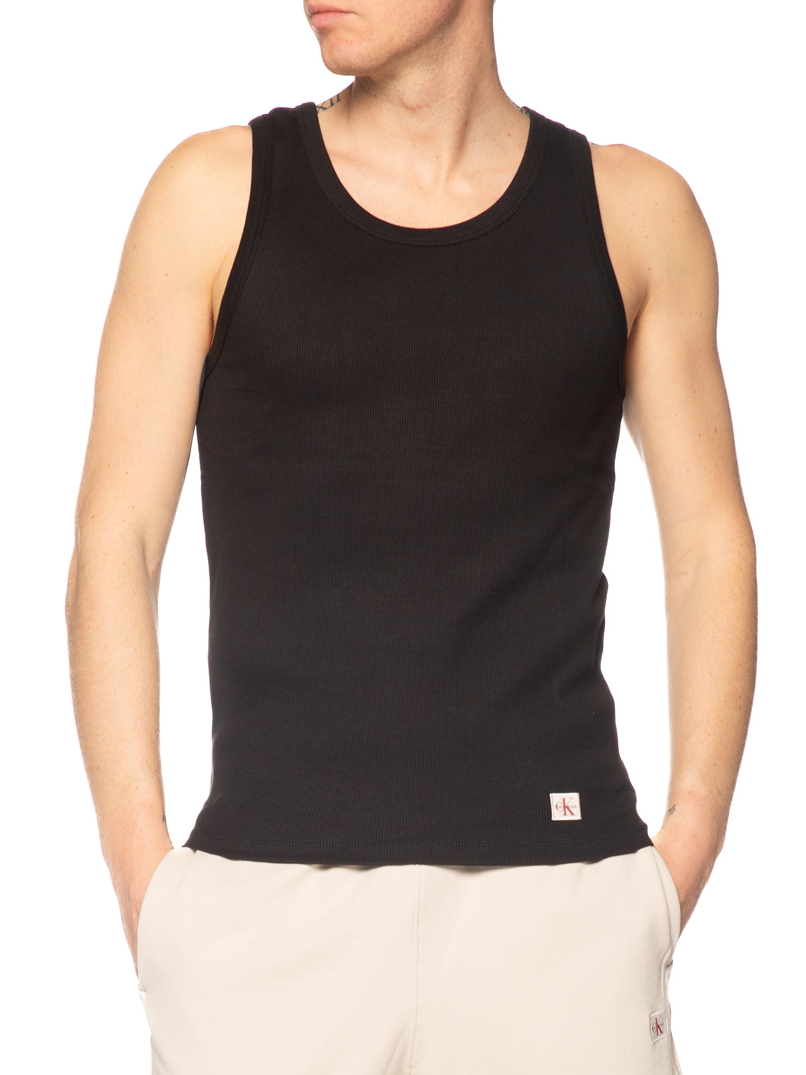 Canotta Calvin Klein Nero logo LV04RF272G UB1 CALVIN KLEIN 